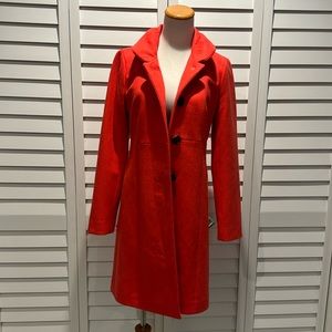 JCrew lined Wood/ Polyester/ Viscose Blend Coat, very warm and gorgeous color